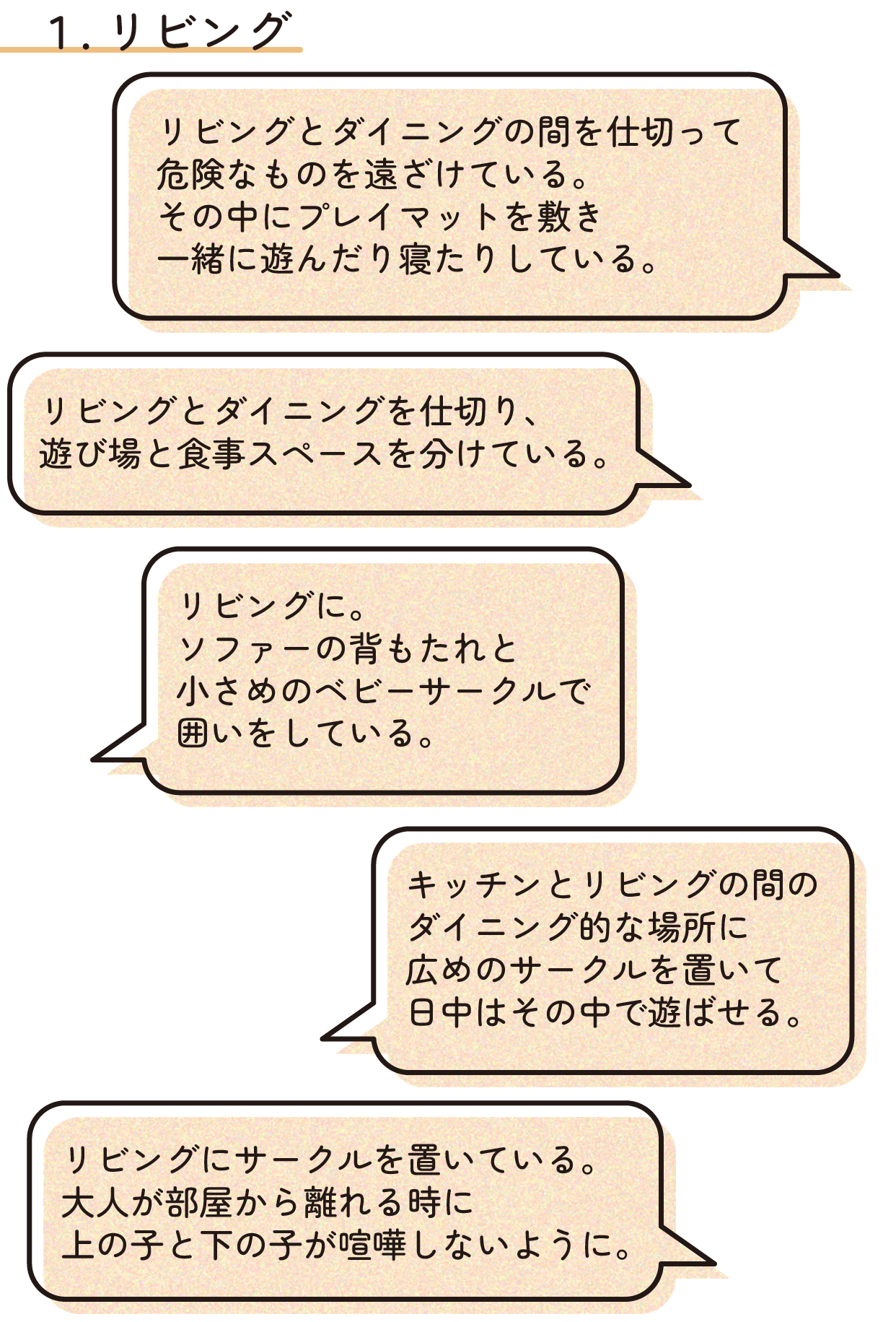 リビングについての発言