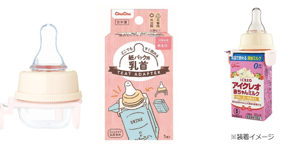 チュチュ 紙パック用乳首 商品イメージ